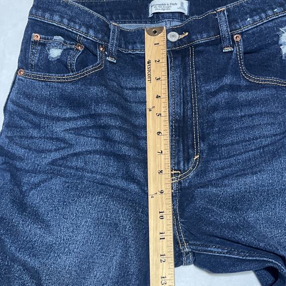 Abercrombie & Fitch 90s Straight Ultra High Rise Stretch Jeans Womens 10 Denim - Picture 8 of 13